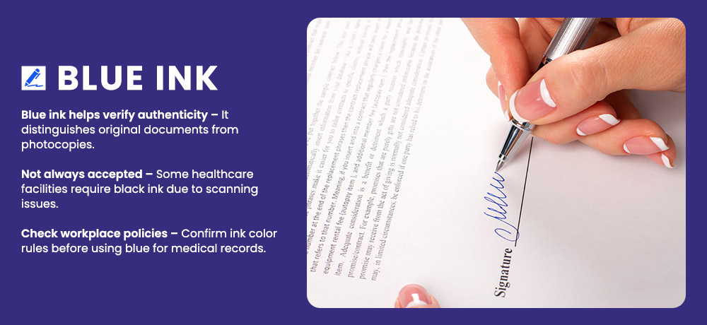 Blue Ink Medical Record