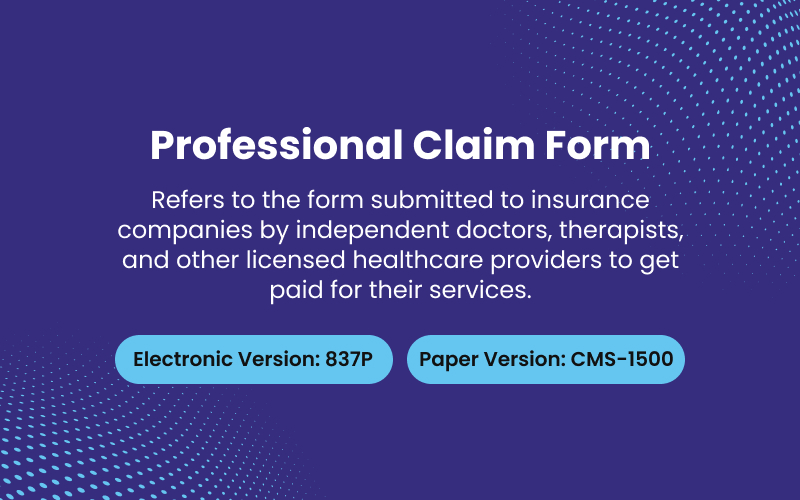 Professional Claim Form