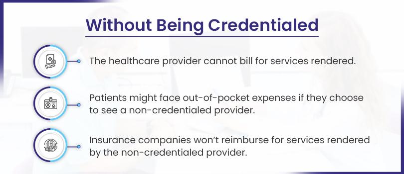 seeing patients without credentialing